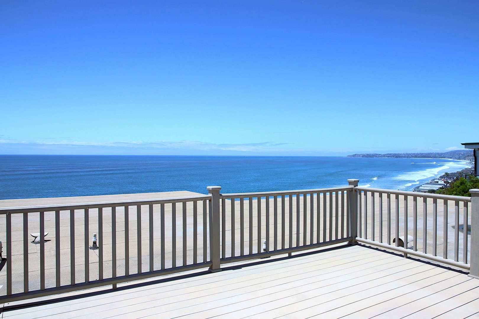 ocean views on top balcony